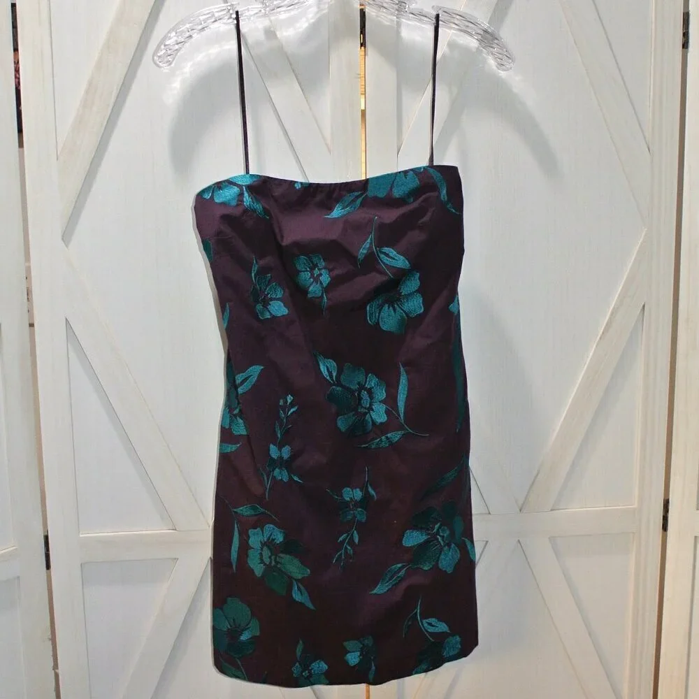 Free People Sonja Mini Tube Dress in Aubergine Combo